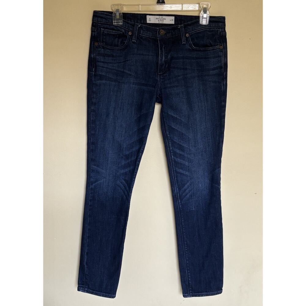 Abercrombie & Fitch Size 8 Perfect Stretch Low Rise Skinny Jeans Dark Wash W29